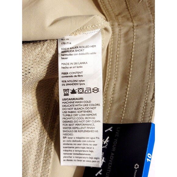 Eddie Bauer Womens Sz 6 Stretch UPF Rolled Hem Adjustable Length Bermuda Shorts - Picture 9 of 12